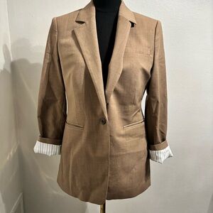 Banana Republic Normcore Preppy Academia  Caramel Color Blazer 4